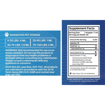 Hemp Chill Noses Pet Tincture